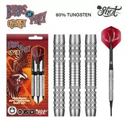 Click here to learn more about the Shot! Darts BIRDS OF PREY OSPREY SOFT TIP DART SET.