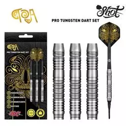 Click here to learn more about the Shot! Darts TOA SOFT TIP DART SET - PRO TUNGSTEN DART BARRELS.