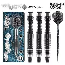 Click here to learn more about the Shot! Darts TRIBAL WEAPON 4 SERIES - SOFT TIP DART SET - 90% TUNGSTEN BARRELS.