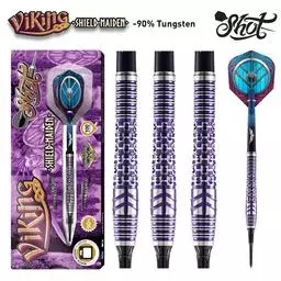 Click here to learn more about the Shot! Darts VIKING SHIELD-MAIDEN SOFT TIP DART SET - 90% TUNGSTEN BARRELS.