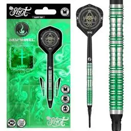 Click here to learn more about the Shot Darts! Alchemy Mythril Soft Tip Darts Set-90% Tungsten Barrels.
