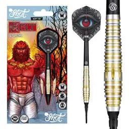 Click here to learn more about the Shot Darts! Celt Balor Soft Tip Dart Set-90% Tungsten Dart Barrels.