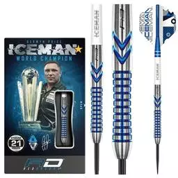 Click here to learn more about the GERWYN PRICE ICEMAN CONTOUR Steel Tip Darts.