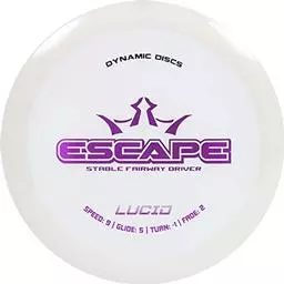 Click here to learn more about the Dynamic Discs White Lucid Escape Stable Fairway Driver.