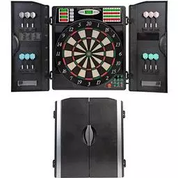 Click here to learn more about the Titanium 5400 Electronic Dartboard with Integrated Cabinet.