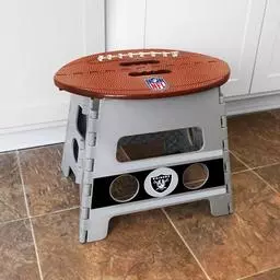 Click here to learn more about the Fan Mats Las Vegas Raiders Folding Step Stool.