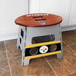 Click here to learn more about the Fan Mats Pittsburgh Steelers Folding Step Stool.
