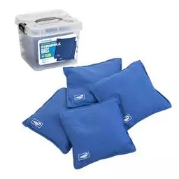 Click here to learn more about the Triumph 4-Pack 16 oz. Canvas Duck Bean Bags with Tub (Blue).