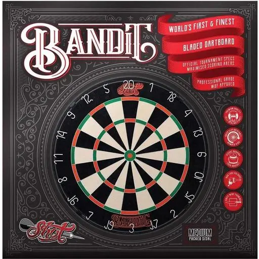 Shot Darts! Bandit Steel Tip Dartboard