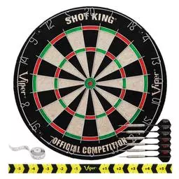 Click here to learn more about the Viper Shot King Sisal Dartboard.