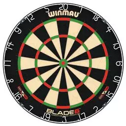 Click here to learn more about the Winmau Blade 6 Bristle Dartboard.