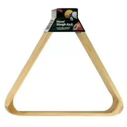 Click here to learn more about the Wood Triangle Billiard Ball Rack.