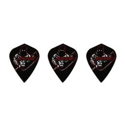 Black Silver Tribal Kite Amerithon  Dart Flights- Blue 1 Set 