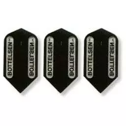 Click here to learn more about the Bottelsen Trademark Window Black Slim Dart Flight.