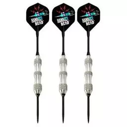 Click here to learn more about the Bottelsen Hammer Head Super Alloy Diamond Knurl Steel Tip Darts.