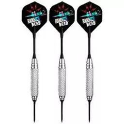 Click here to learn more about the Bottelsen Hammer Head Super Alloy Diamond Knurl Steel Tip Darts.