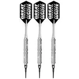 Click here to learn more about the Bottelsen Great White Rufkut Diamond Knurl Soft Tip Darts.