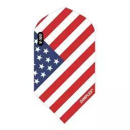 Click here to learn more about the Viper American Flag Angled Dimplex V-100 Slim Dart Flights .