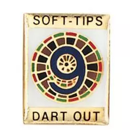 Click here to learn more about the Soft-Tips "9 Dart Out" Award Pin .