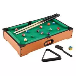 Click here to learn more about the Table Top Billiards-mini game set.