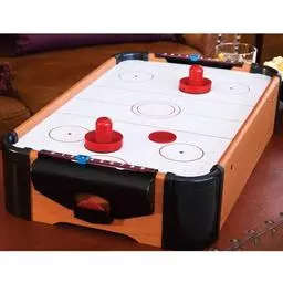 Click here to learn more about the Table Top Air Powered Hockey-mini game set .