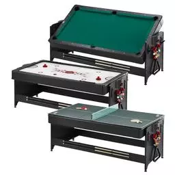 Click here to learn more about the Fat Cat Original 3-in-1 7' Pockey Multi-Game Table Green.
