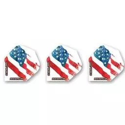 Click here to learn more about the Dart World Pentathlon Faded Flag Standard Dart Flight.
