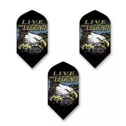 Click here to learn more about the Dart World Harley Davidson Live the Legend Eagle Slim Dart Flights.