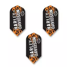 Click here to learn more about the Harley Davidson Flames Slim Dart Flights.