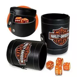 Click here to learn more about the Harley Davidson Dice Cup with Dice.