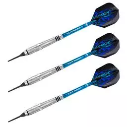 Click here to learn more about the Harrows Blaze Inox Soft Tip Darts .