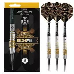 Click here to learn more about the Harrows Anniversary Edition Boxer Bomb 90% Tungsten Soft Tip Darts.