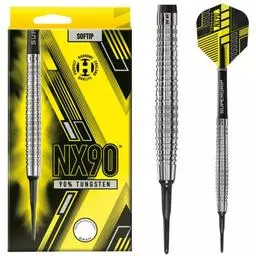 Click here to learn more about the Harrows NX90 90% Tungsten Soft-Tip Darts.
