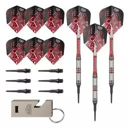 Click here to learn more about the DW (Dart World) Piranha Razor 90% Tungsten Soft Tip Darts.